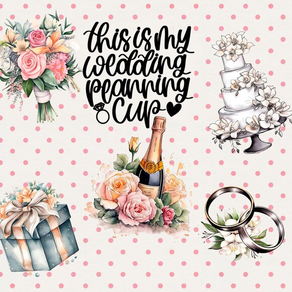 Bride Planning Tumbler, My Wedding Planning Tumbler, Bridal Shower Gift, - Picture 2 of 7